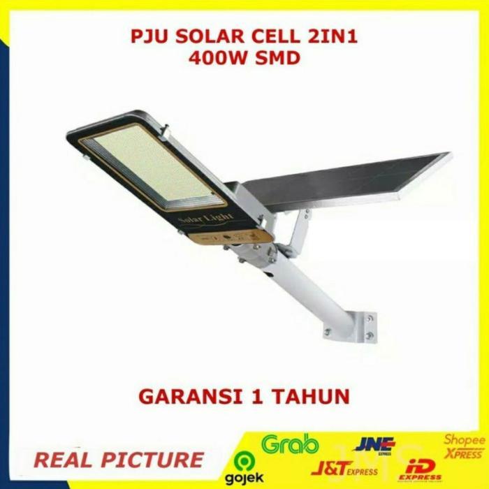 lampu jalan PJU solar panel 400 watt 400w lampu jalan led panel surya
