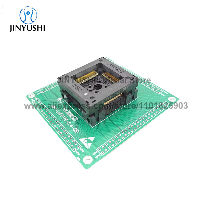 LQFP176 QFP176 TQFP176 IC357-1764 PITCH 0.4MM 176PIN IC BURNING SEAT ADAPTER TESTING SEAT TEST