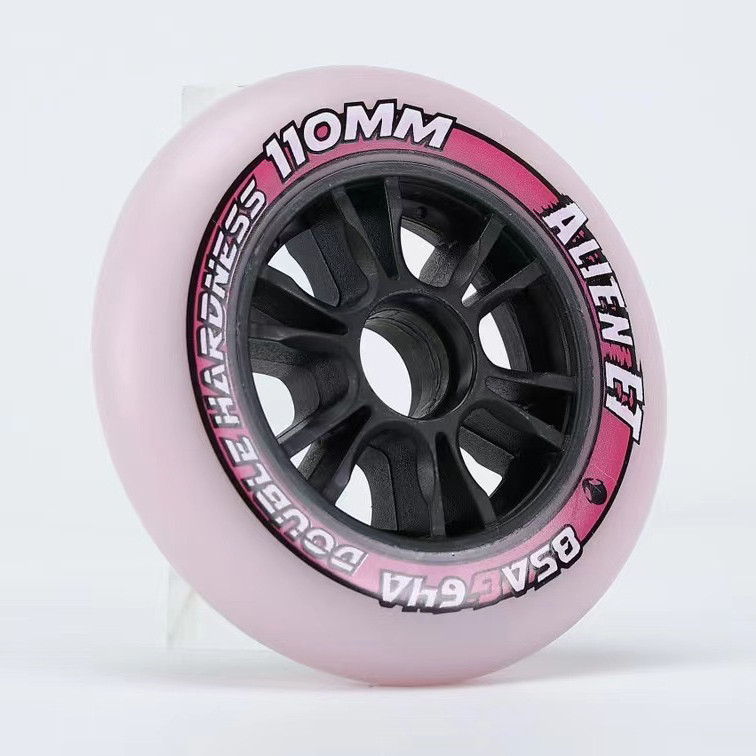 ALIEN ET Speed Skate Wheels Dual-hardness 85A & 64A Tires Race Skating Professional Wheel 125mm 110