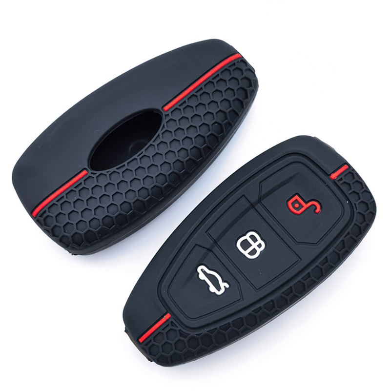 Car Key Pack for Ford ST Line Fiesta Focus Mondeo Ecosport Kuga Puma Edge Escape Metallic Silicone