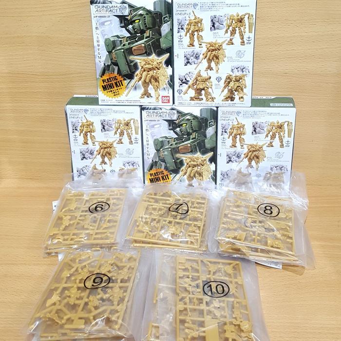 Terbatas Gundam Artifact phase 2 [5/SET Pale] FA GM V2-AB Zaku Dom MINI-PLA Kit