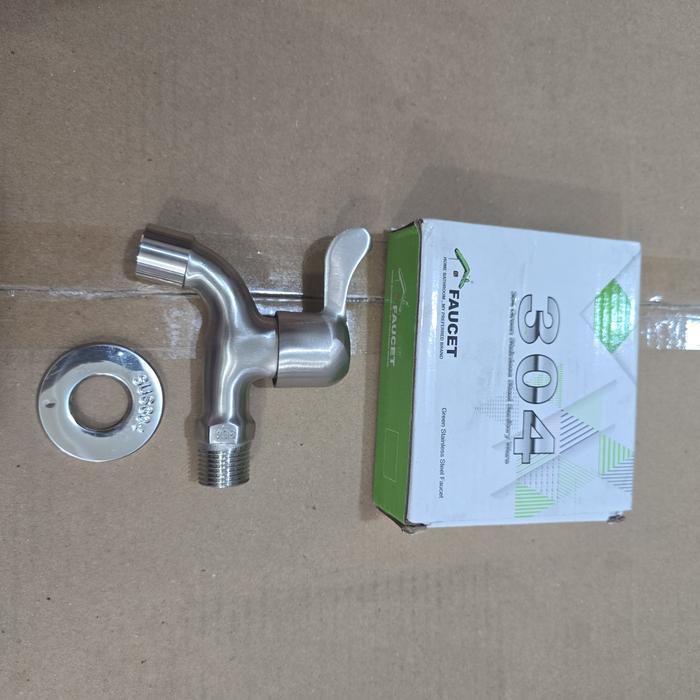 kran tembok stainles/ kran air stainles sus 304 Mavis