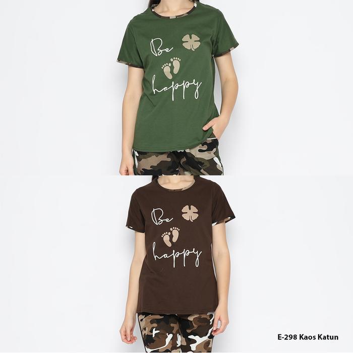 TERBARU Baju Tidur Kaos Katun GREET model : E-298 / BD