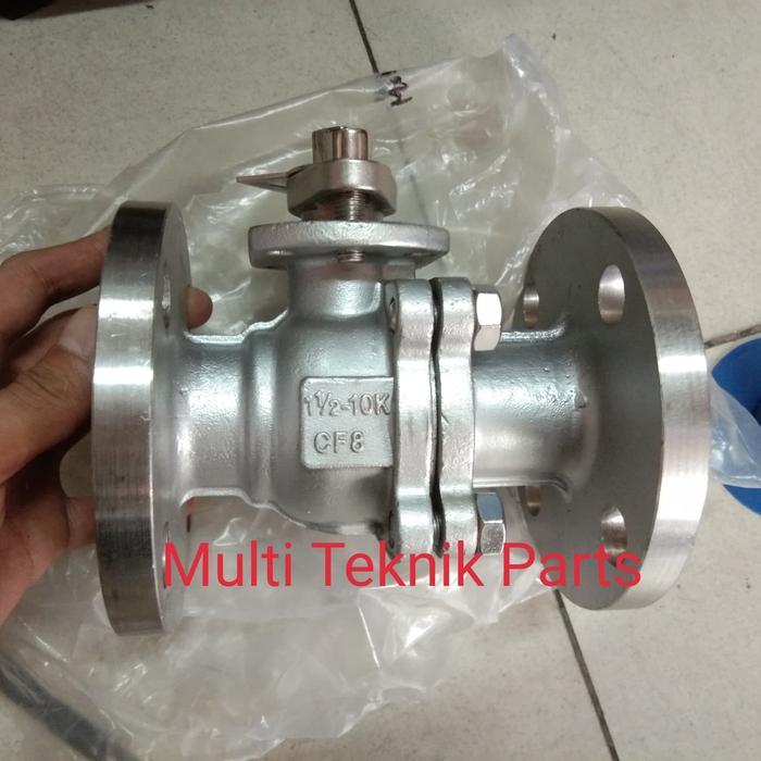 Ball valve stainless 304 flange flange jis 10k 1 1/4" inch