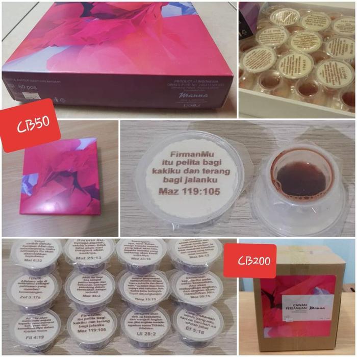 Anggur Perjamuan + Hosti Ayat 200 Cups Exclusive Manna Tbk