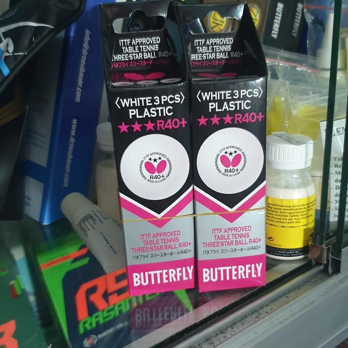 Bola pingpong BUTTERFLY R40+ ORIGINAL 100%