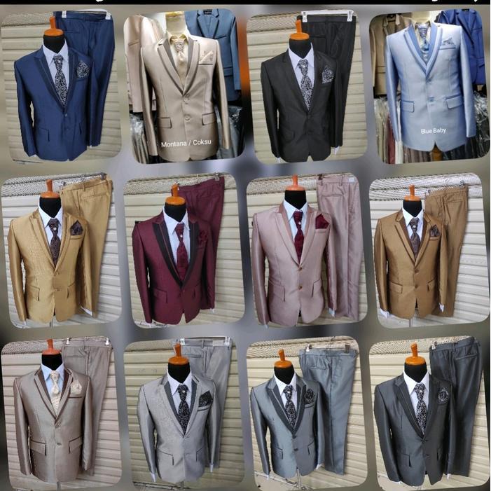 Premium 1Stel Semi Woll Jas Celana Jas Manten Jas Nikah Jas Pengantin Jas Wedding Jas Pria Formal