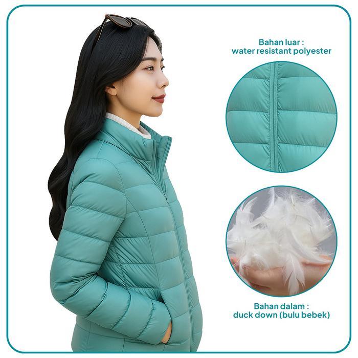 Eiger Summitadventure - Puffin Down Collar - Jaket Bulu Angsa Wanita Ultralight Ul