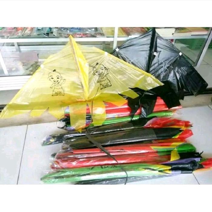 Layangan plastik lucu bisa dilipat/Layangan inul/Layangan lipat/Layangan murah