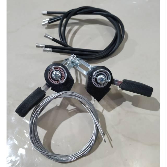 operan gigi shifter sepeda mtb federal 3 x 6 speed 3 x 7 speed model jempol