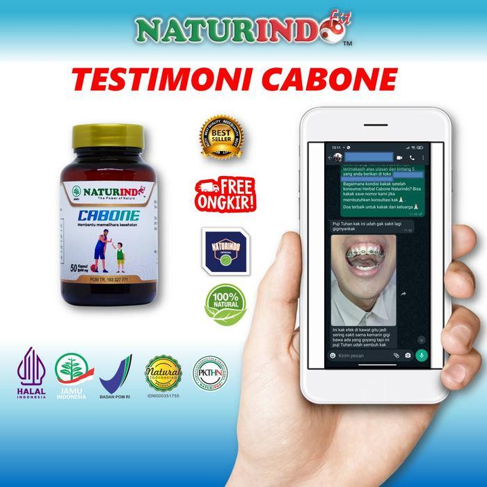 Obat Gigi Goyang Original Penguat Gigi Herbal Bpom Cabone Naturindo Tbk