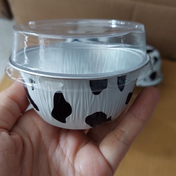 New mangkok aluminium foil import+tutup, 120ml Untuk Dapur