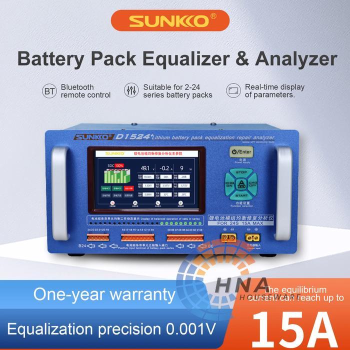 SUNKKO Active Balancer 15A 2p - 24p Baterai Lithium Lifepo4 LTO Battery Equalizer Balance