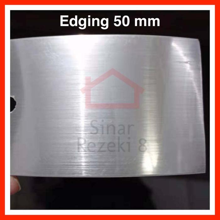 Edging HPL XYZ 09 50 mm SILVER / Pinggiran Meja Woodgrain taco PVC .