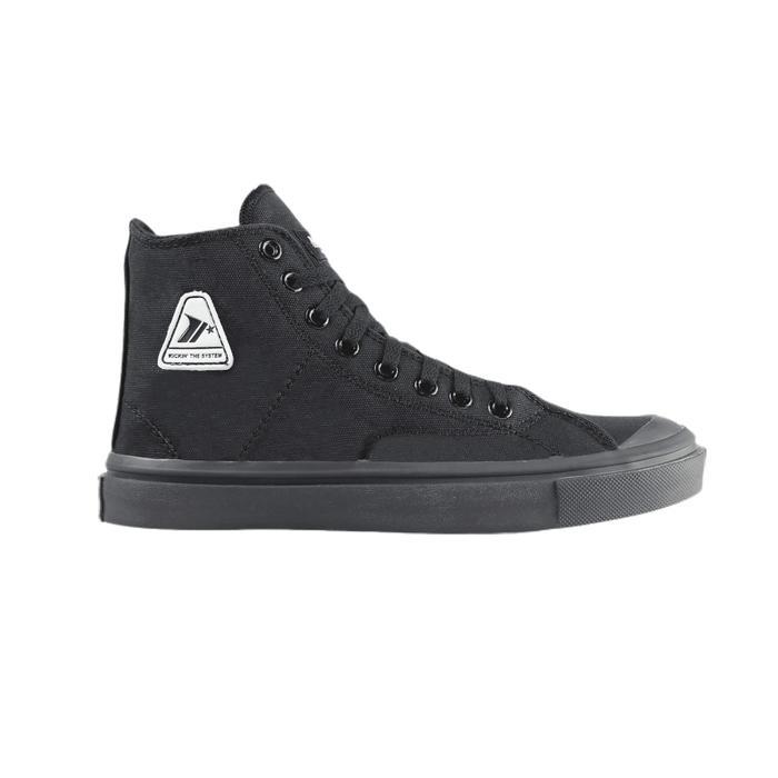 Mavelin - Classic Andro High Full Black - Sepatu Sneakers Casual Pria Wanita original shoes sepatu