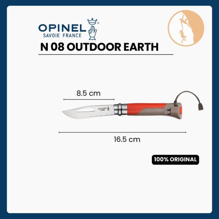DISKON Opinel N 08 Earth - red READY STOCK