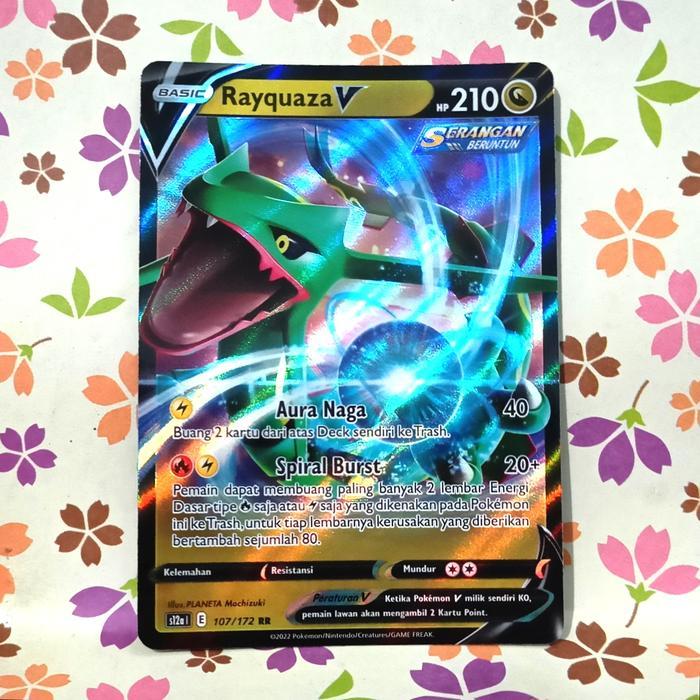 Sale Rayquaza V Rr S12 107/172 Pokemon Tcg Indonesia