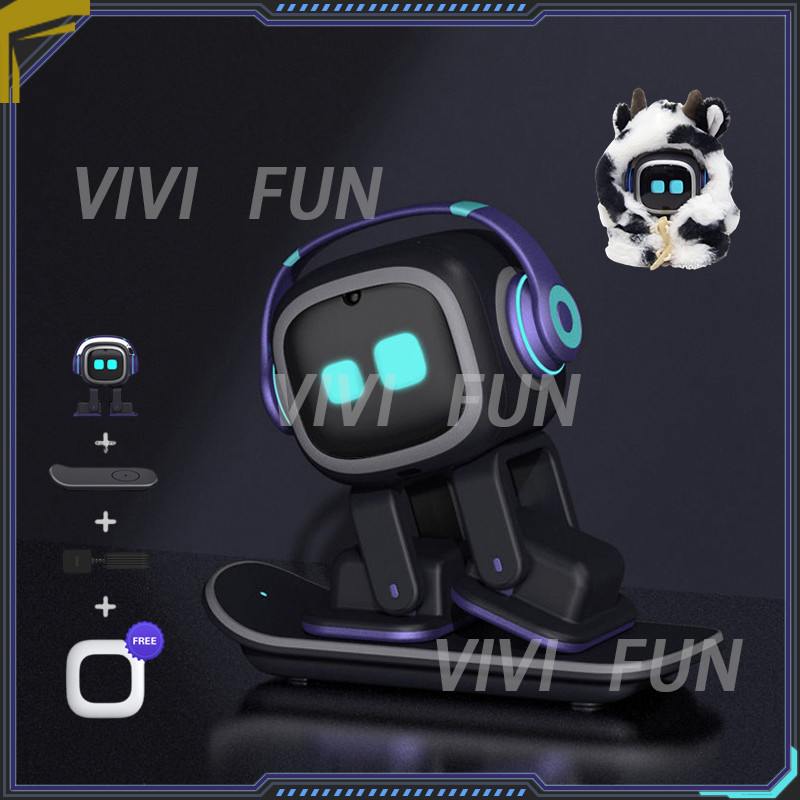 Emo Intelligent Robot Pet Toys Emo Accompanying Voice Machine Ai Puzzle Electronic Action Desktop El