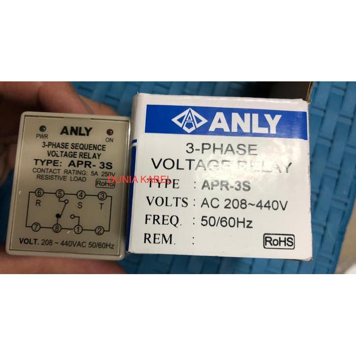 PHASE CONTROLLER RELAY APR-3S (208-440V) APR4 ANLY HARGA KHUSUS