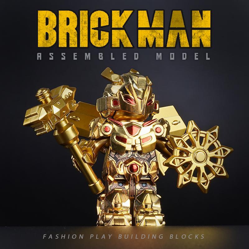 Transformation Robot Mini Action Figure Optimus Prime Gold Edition Building Blocks Transforming Toy