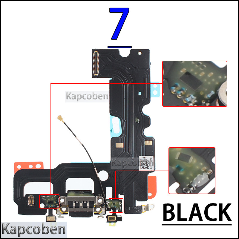 USB Port Charger Dock Connector Mic Cable for IPhone 7 8 X Xs Max X Xr Plus Dock Charging Board Flex