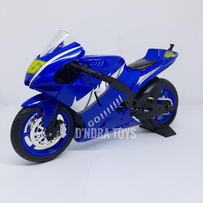 Miniatur Motor GP Motogp Rossi Diecast Metal Mainan Motoran Sport 1:12