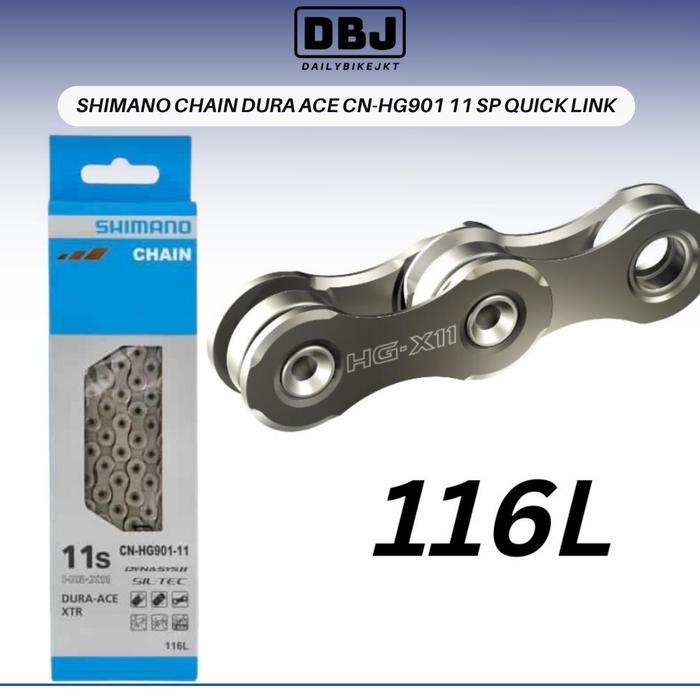 Shimano Dura Ace Xtr Cn-Hg901 11 Speed Super Narrow Chain Rantai Shimano Hg901