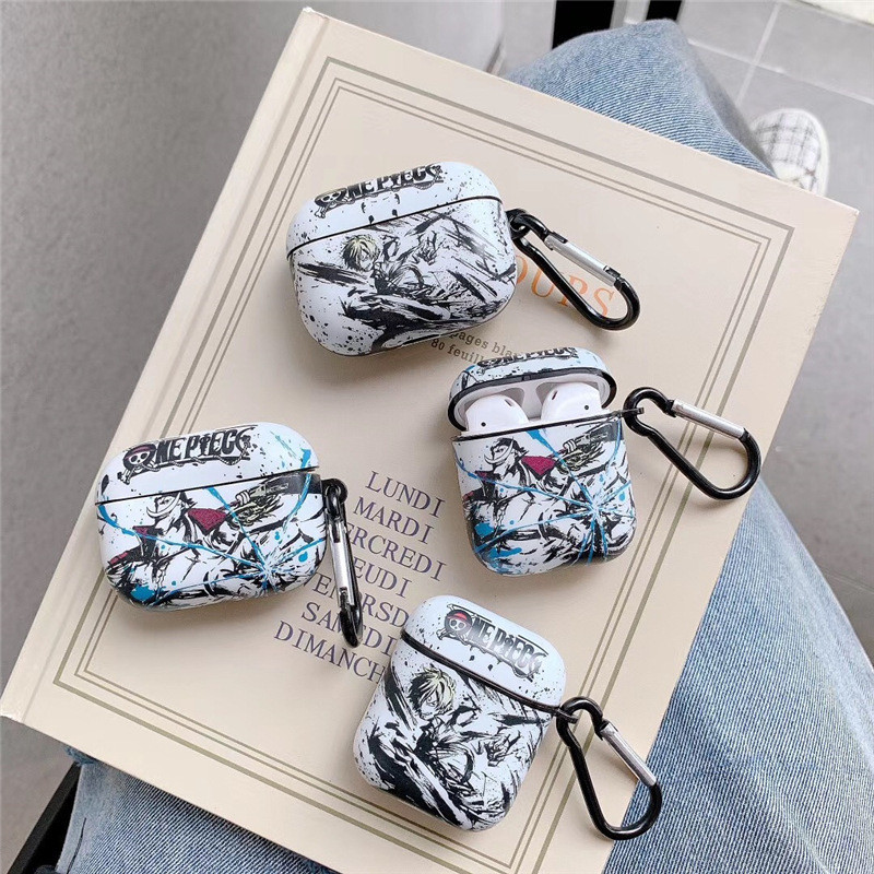 For Airpods Pro 2 Case,ONE PIECE Luffy Zoro 3D Anime TPU Protective Earphone Cover For Airpods 3 2 1