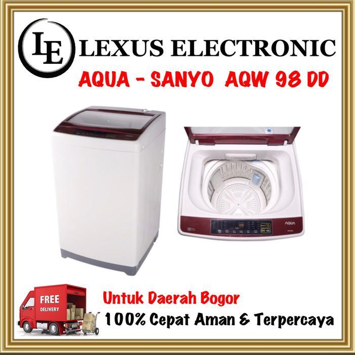MESIN CUCI MESIN CUCI 9KG AQUA - SANYO MESIN CUCI AQW98DD 98DD