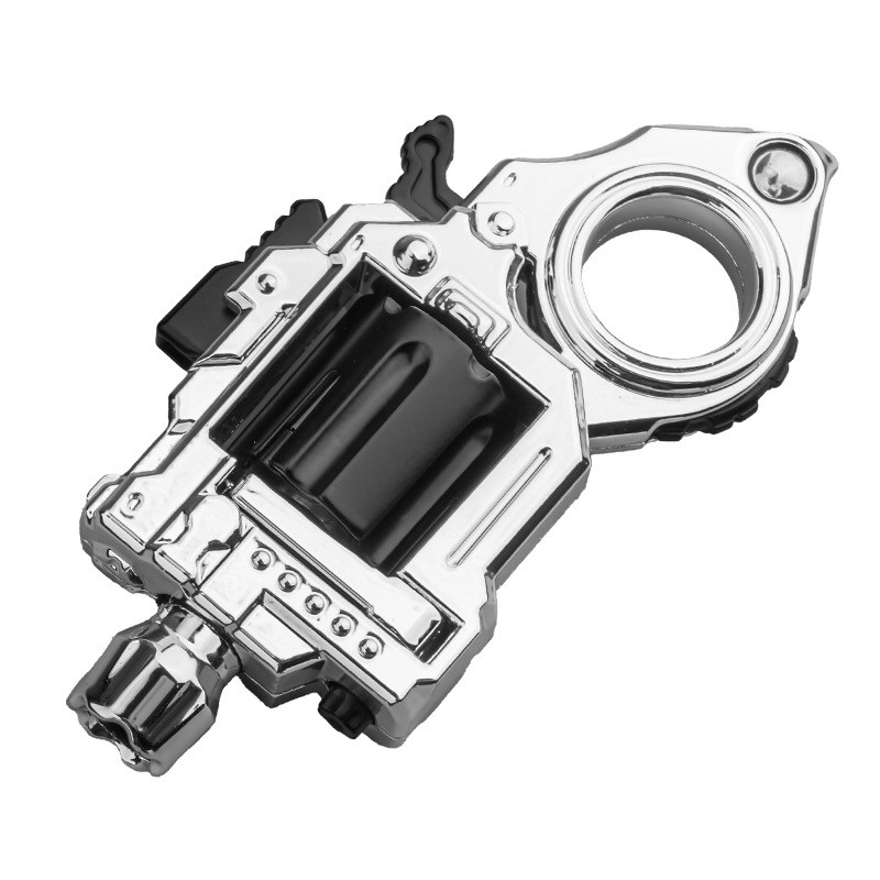 Fidget Spinner Revolver EDC Alloy Mini Gun Toy Metal Collectible Ring Gun for Stress Relief Fun