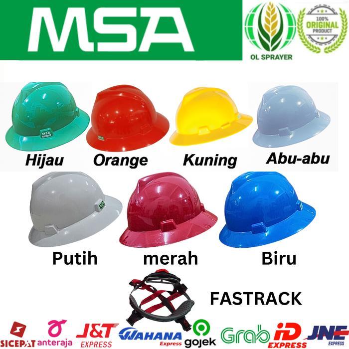 Helm Safety Proyek FULL BRIM MSA LOKAL + FASTRACK Helm Safety Proyek MSA Helm MSA SNI Helm keamanan