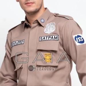 Baju Seragam Satpam - Security Terbaru Pdl Satu Bahan Gaia Neo Premium