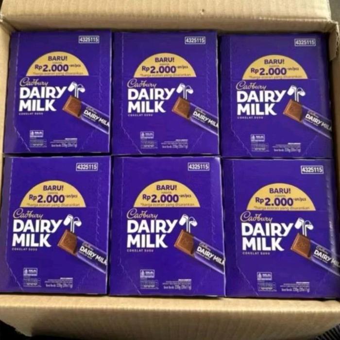 Cadbury Dairy Milk Coklat Mik Baru Rp2.000 Per Box 4325115