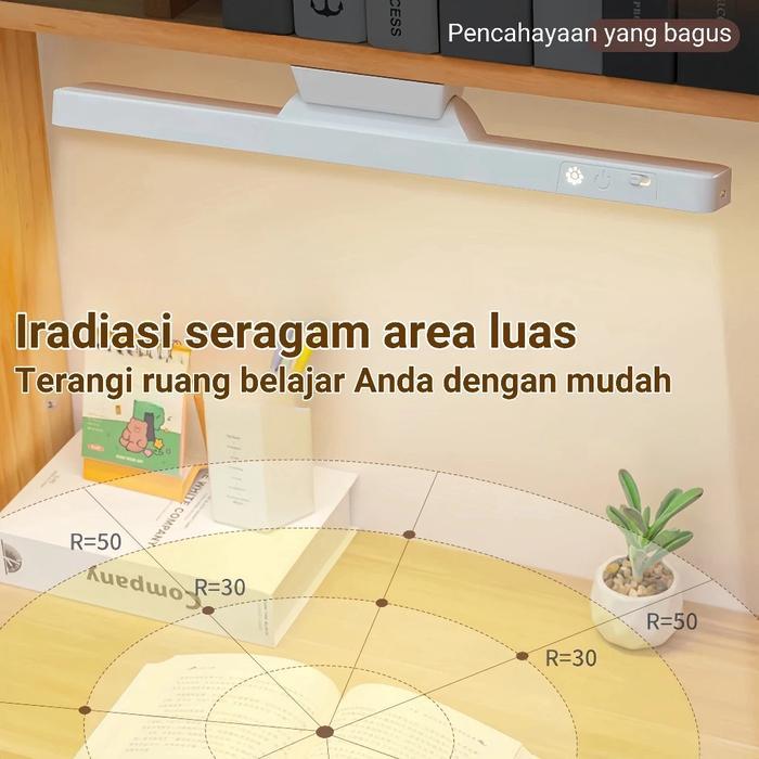 Skymicool DL09 Lampu Meja Belajar Magnetic Wireless LED Lamp Aesthetic 3 Varian Warna Lampu Remote