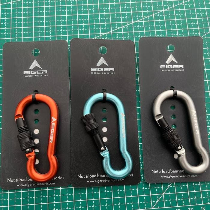 EIGER CARABINER KEYCHAIN MULTIFUNGSI