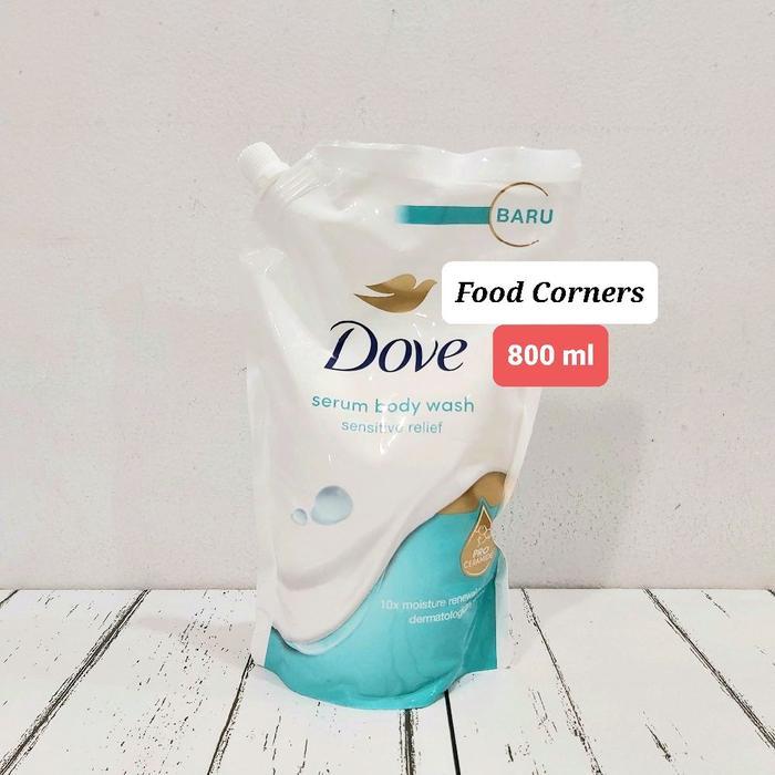 Dove Body Wash Deeply Nourishing Refill 850 Ml / Dove Serum Body Wash - Moisture Renew / Sensitive