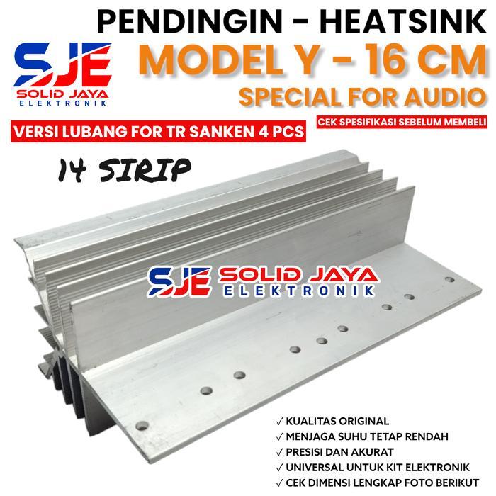 DISKON PENDINGIN HEATSINK 4 TR SANKEN TRANSISTOR FINAL SANKEN BOR MODEL Y