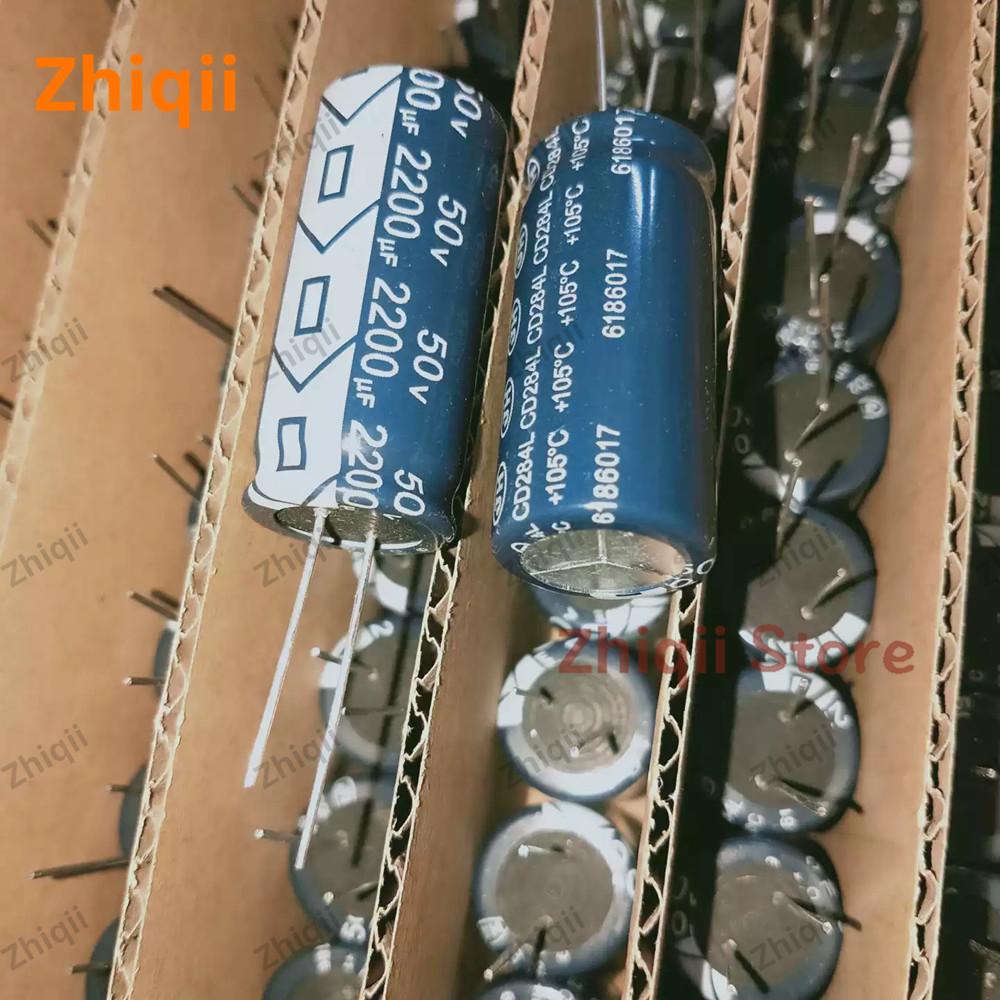 5pcs/10pcs Original new 2200UF 50V Jianghai capacitor 50V2200UF 18*40mm CD284L high frequency low