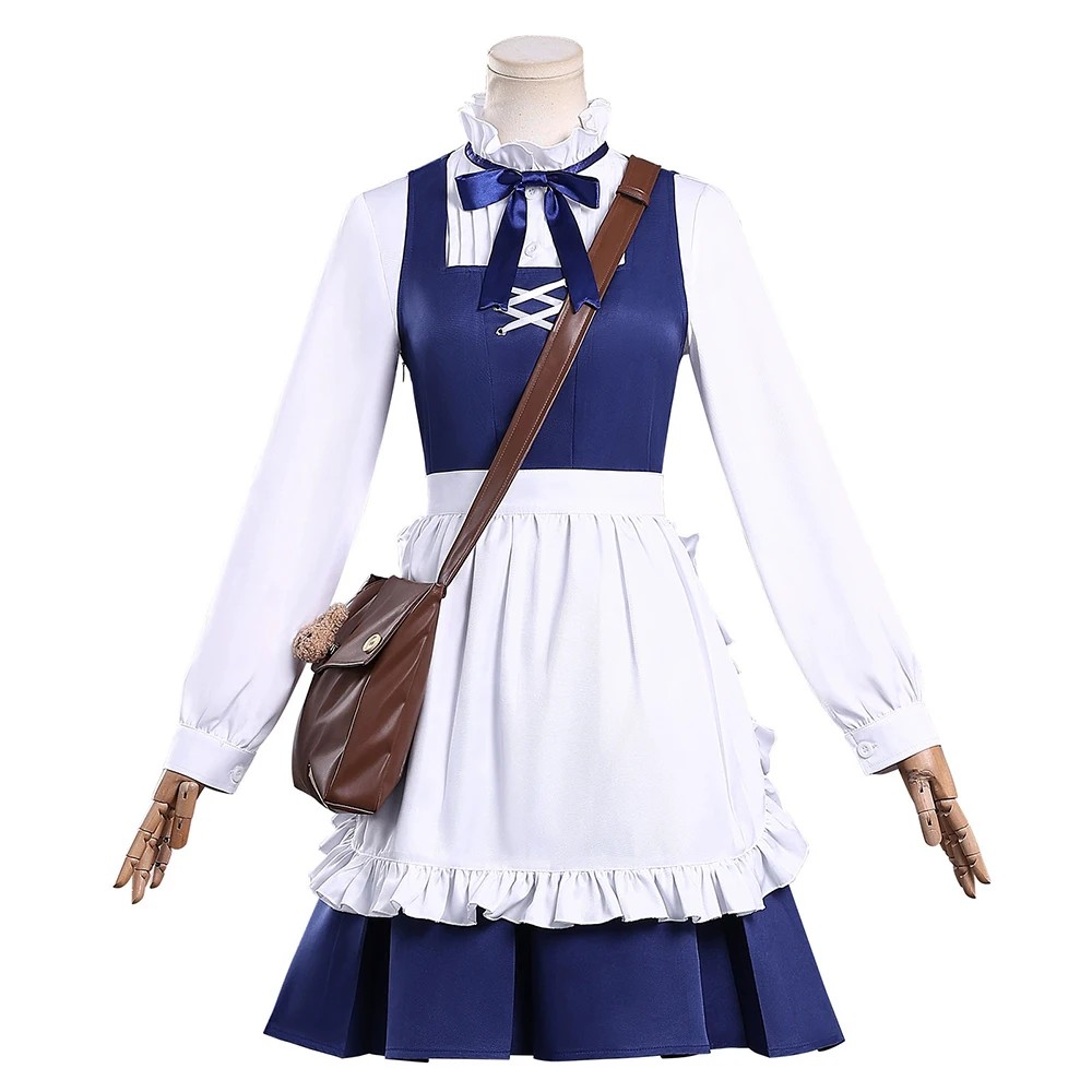 Anime Arknights Wakaba Mutsumi Cosplay Costume Women Shirt Dress Full Set Casual Uniform Carnival