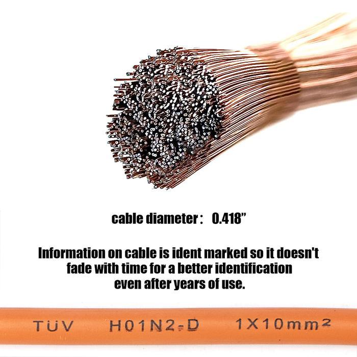 Jld Set Kabel Las Dengan Dudukan Elektroda Aluminium Berlapis Tembaga Dan Konektor Dorong 10-25
