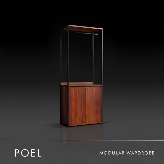 NEW PRODUK POEL MODULAR WARDROBE LEMARI RAK PAKAIAN MINIMALIS INDUSTRIAL XIONCO THANKYOU & HAPPY