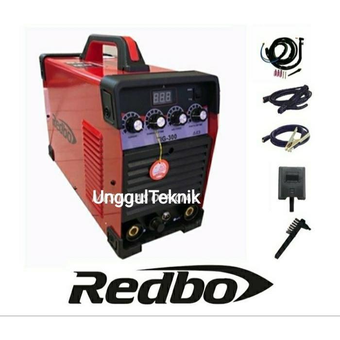 Mesin Las Argon Redbo TIG 300 A 300A Trafo Inverter Listrik 3 Phase