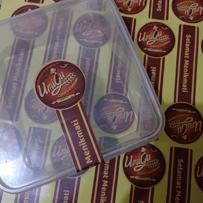 [mp97] Stiker Segel Logo custom Segel Kemasan Olshop Seal Toples Kue Stiker Segel Logo
