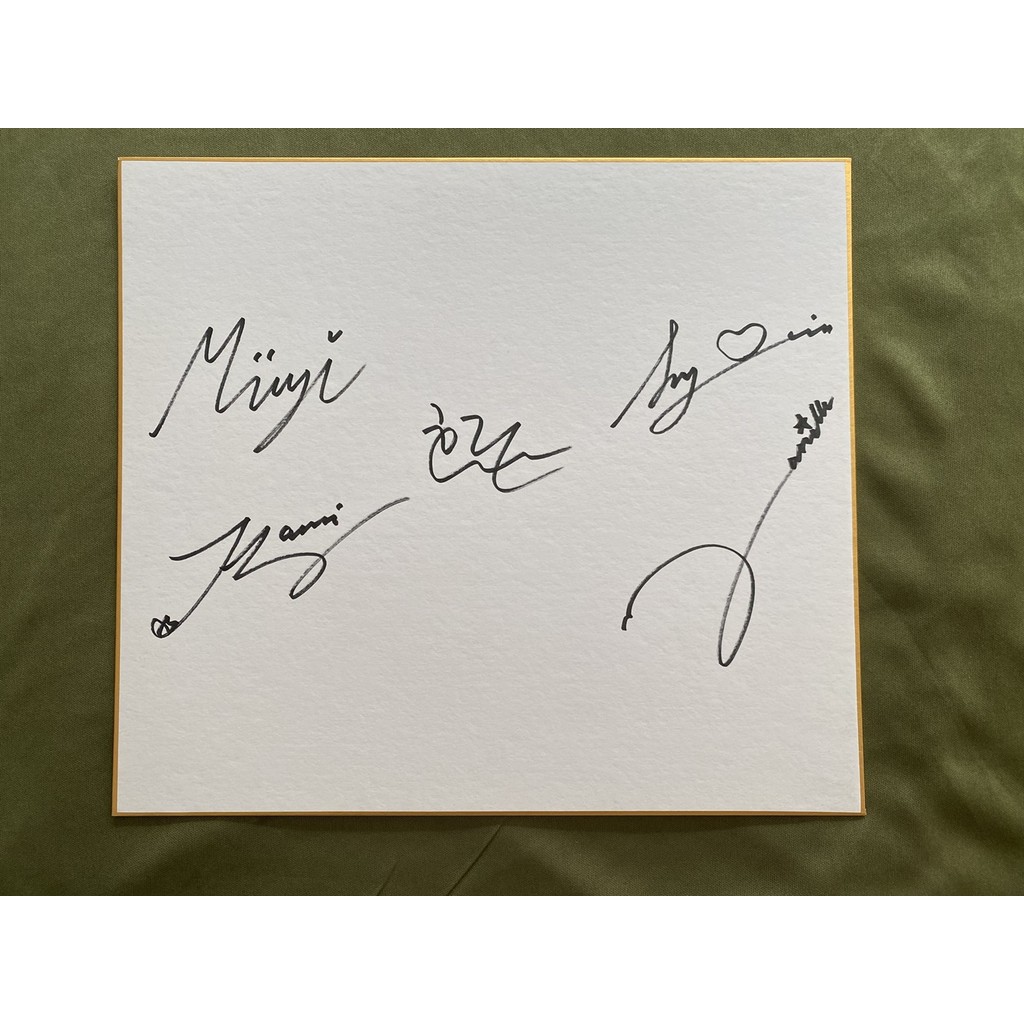 NewJeans Autographed signed Shikishi Card All Member Art Board 27*24 cm K-POP 2022