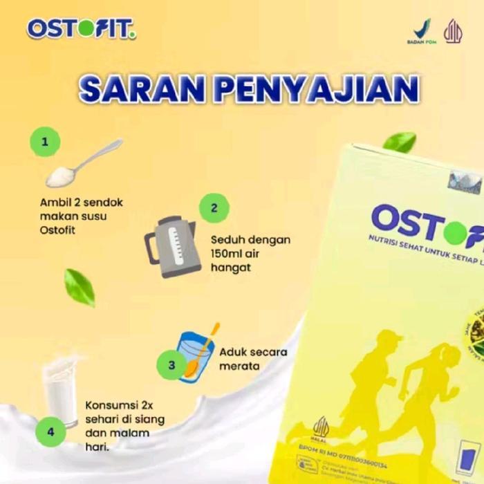 Ostofit 3 Box Susu Herbal Untuk Atasi Asam Urat Nyeri Sendi Pegal Linu Reumatik 200Gr Terbaru