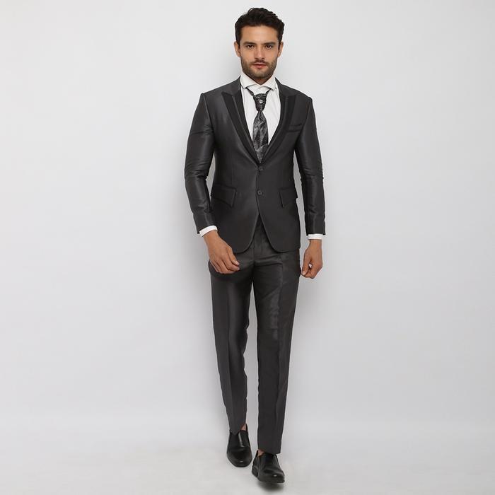 Premium Jas Pria Semi Wool Glossy Setelan Jas Pengantin Pria Jas Pria Wedding Jas Formal Non Formal