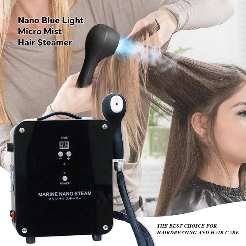 S 1300w Multifunctional Nano Steam Gun Blue Light Nano Hair Steamer Hair Salon Steamer Spray Gun