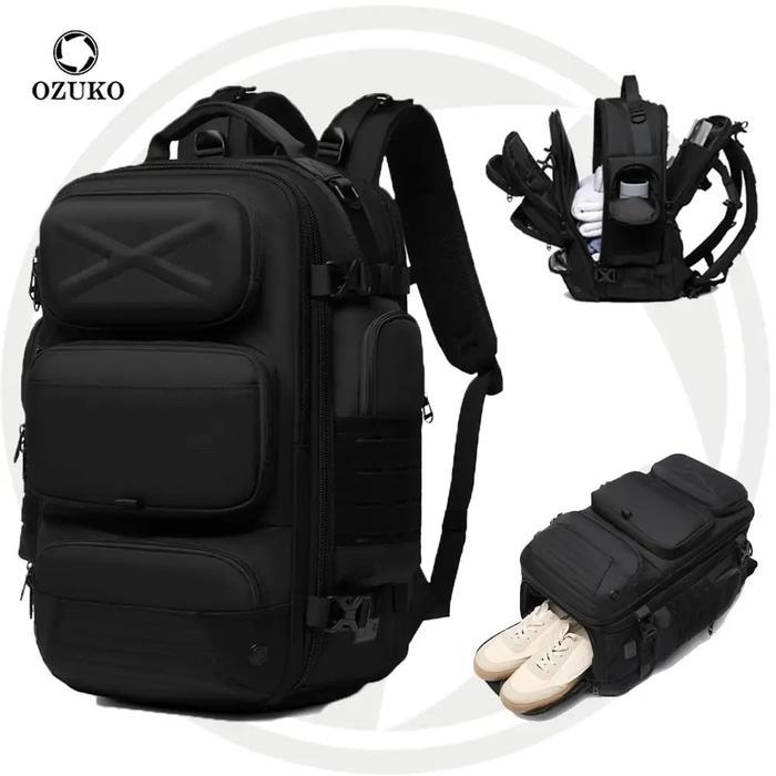 ORIGINAL OZUKO Guardian Backpack #9842L - Tas Ransel Laptop 15.6 Inch Anti Maling Kunci Password