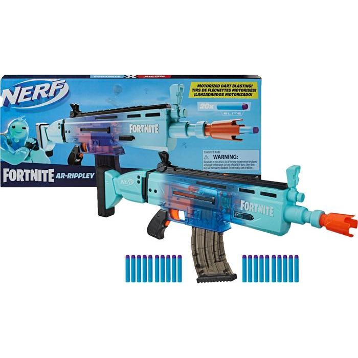 BERGARANSI nerf fortnite ar-rippley motorized elite dart blaster Nerf Fortnite AR