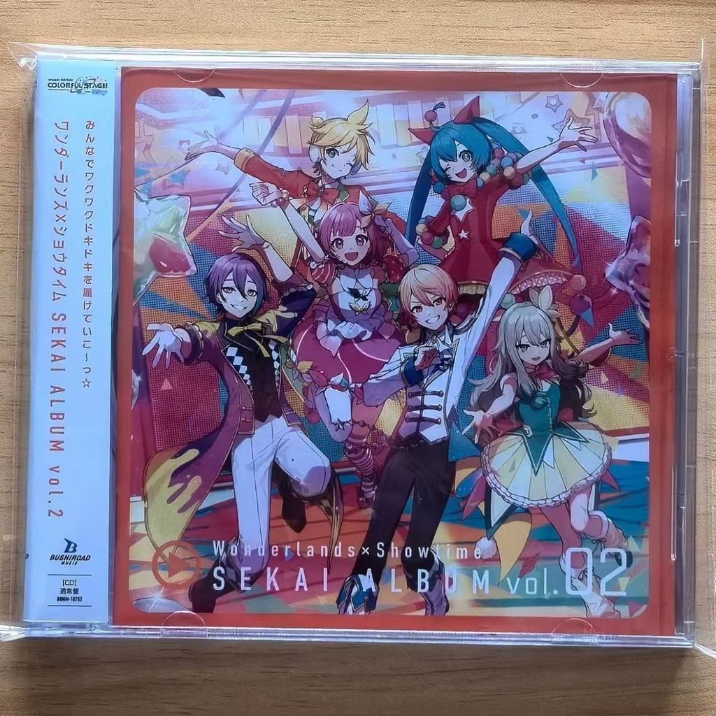 Game Wonderland x Showtime Hatsune Miku Music CD SEKAI ALBUM vol 2 Music Record Cosplay Walkman Car